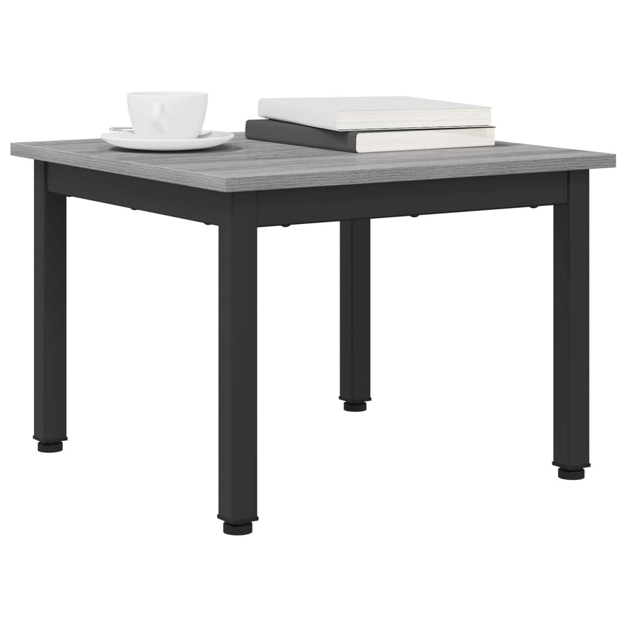 Salontafel Grijs Sonoma 50 x 50 x 36 cm Bewerkt hout
