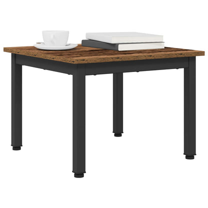Salontafel Oudhout 50 x 50 x 36 cm Bewerkt hout
