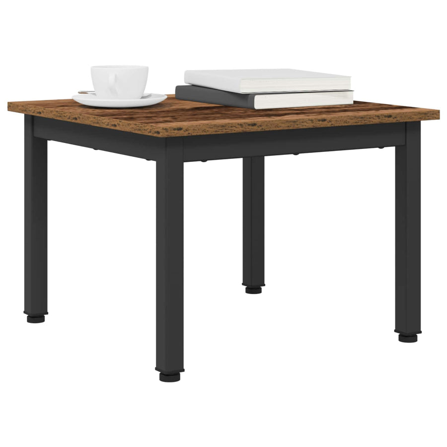 Salontafel Oudhout 50 x 50 x 36 cm Bewerkt hout