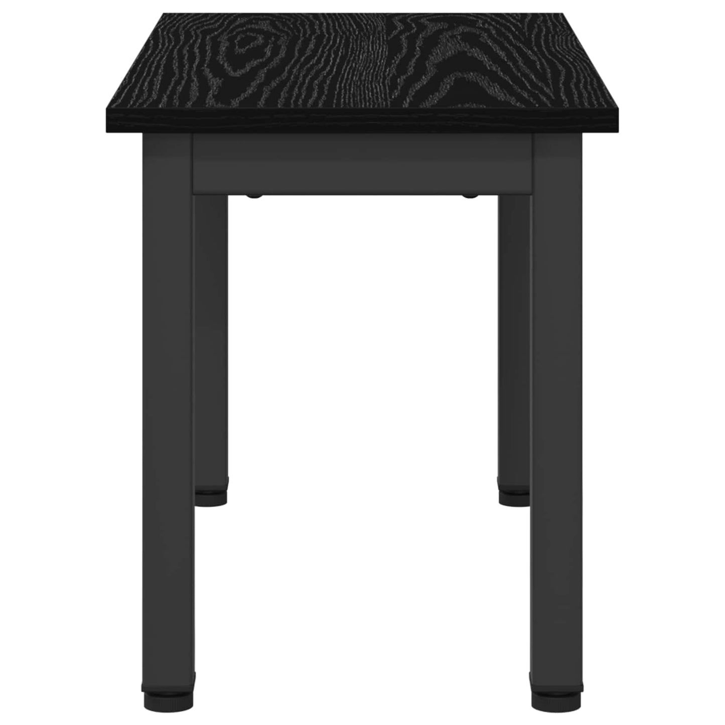 Salontafel Zwart Eiken 60 x 30 x 36 cm Bewerkt hout