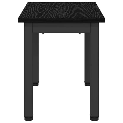 Salontafel Zwart Eiken 60 x 30 x 36 cm Bewerkt hout
