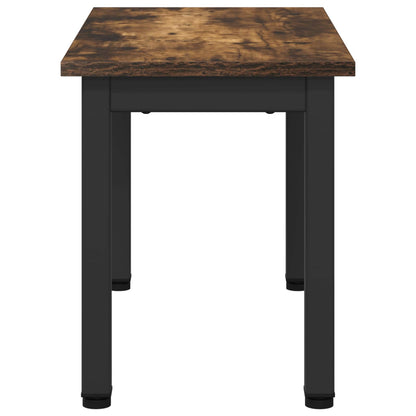 Salontafel Rook Eik 60 x 30 x 36 cm Bewerkt hout