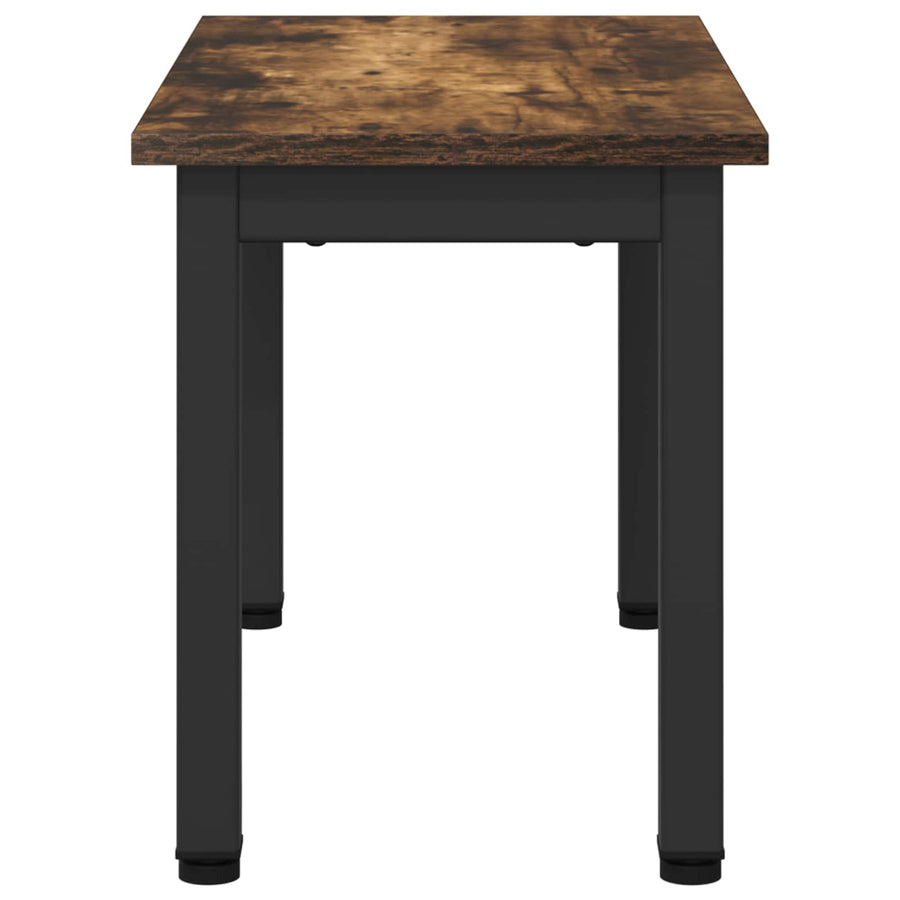 Salontafel Rook Eik 60 x 30 x 36 cm Bewerkt hout