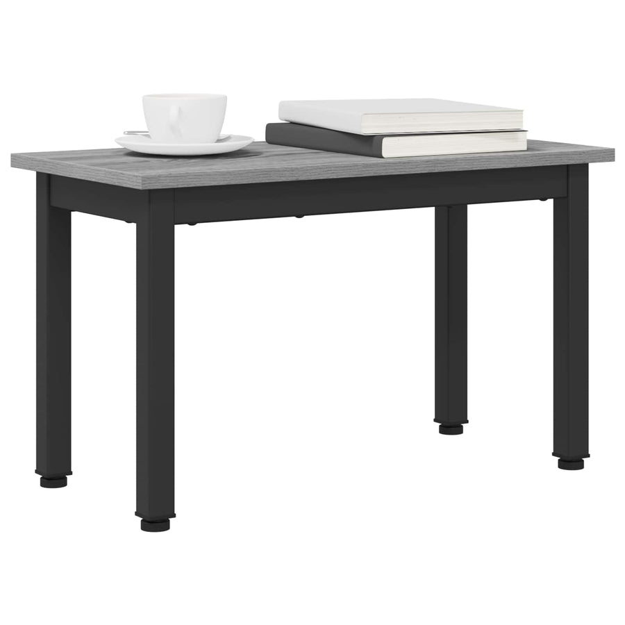 Salontafel Grijs Sonoma 60 x 30 x 36 cm Bewerkt hout