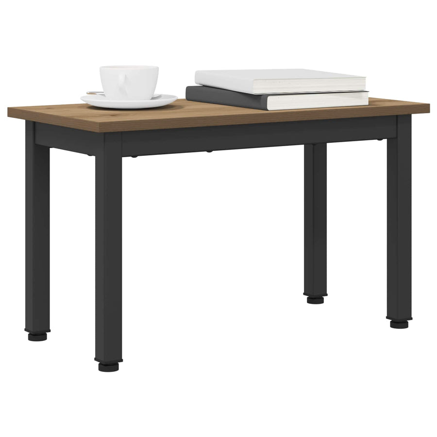 Salontafel Ambachtelijk eiken 60 x 30 x 36 cm Bewerkt hout