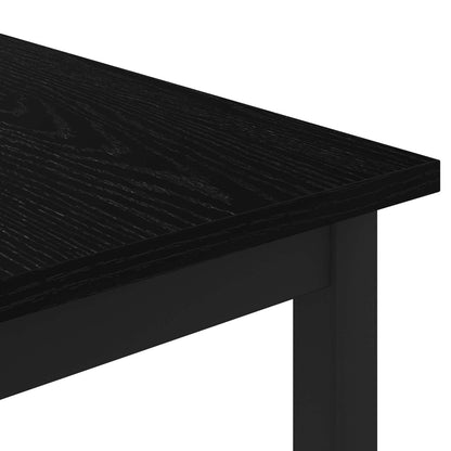 Salontafel Zwart Eiken 60 x 60 x 36 cm Bewerkt hout