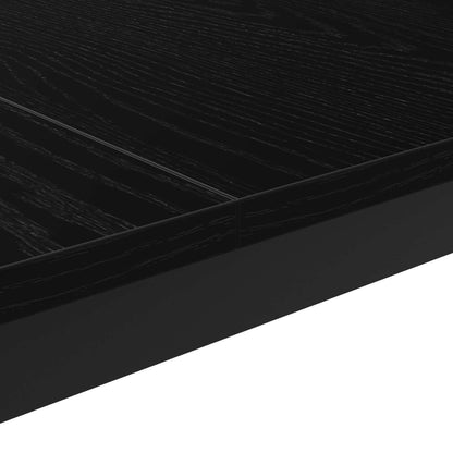 Salontafel Zwart Eiken 60 x 60 x 36 cm Bewerkt hout