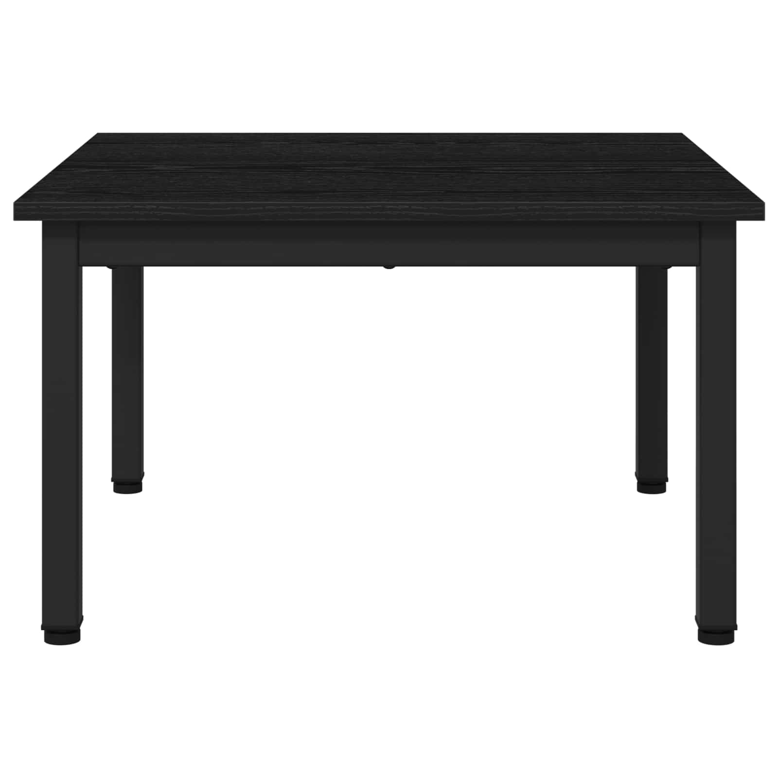 Salontafel Zwart Eiken 60 x 60 x 36 cm Bewerkt hout