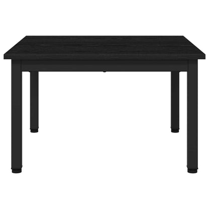 Salontafel Zwart Eiken 60 x 60 x 36 cm Bewerkt hout