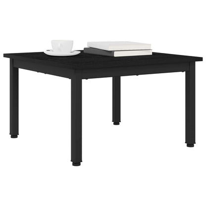 Salontafel Zwart Eiken 60 x 60 x 36 cm Bewerkt hout