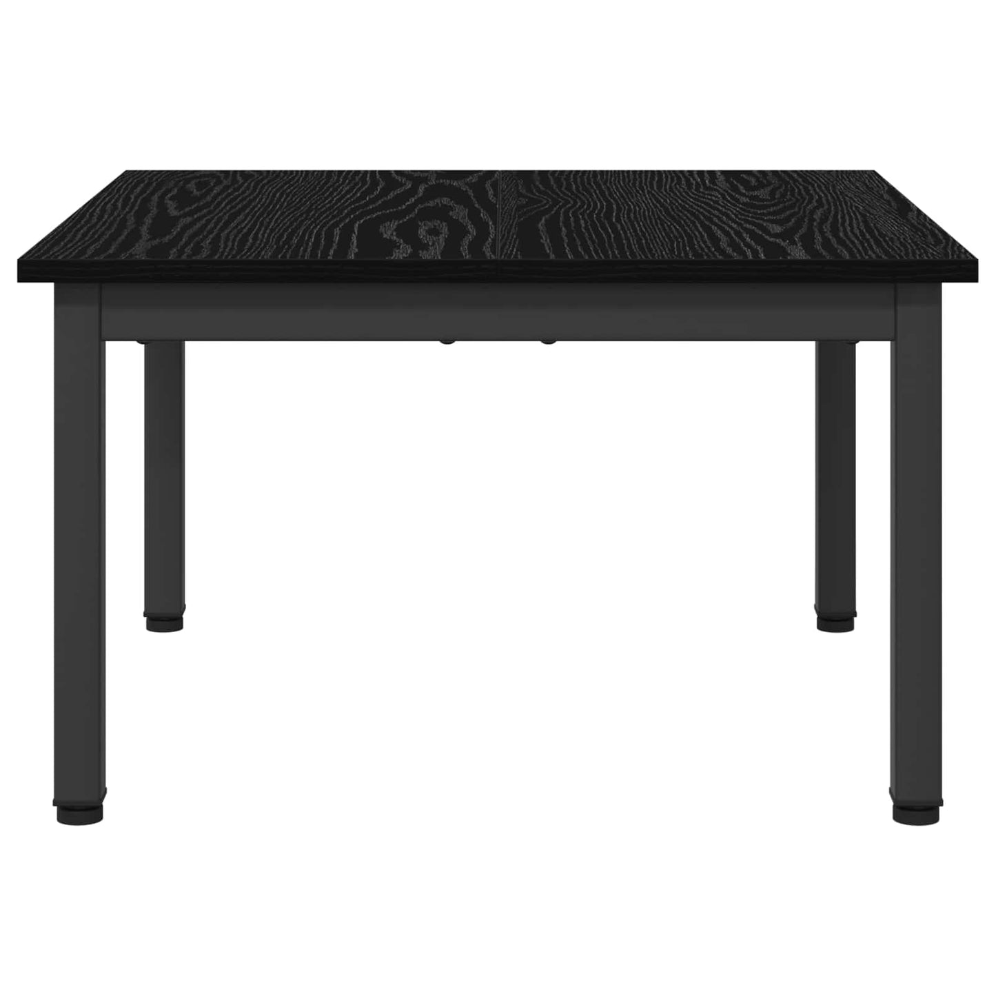 Salontafel Zwart Eiken 60 x 60 x 36 cm Bewerkt hout