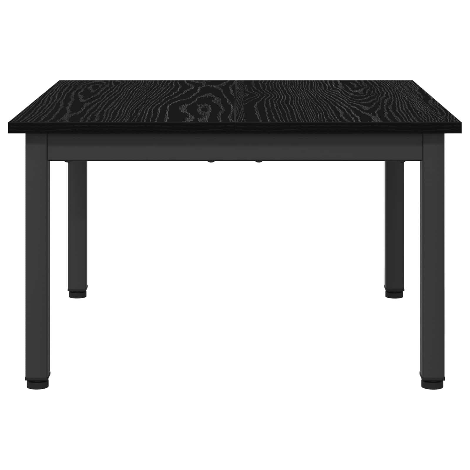 Salontafel Zwart Eiken 60 x 60 x 36 cm Bewerkt hout