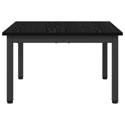 Salontafel Zwart Eiken 60 x 60 x 36 cm Bewerkt hout