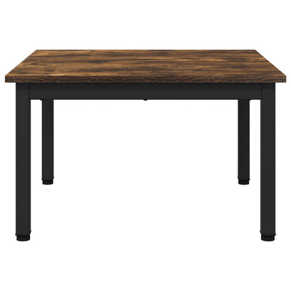 Salontafel Rook Eik 60 x 60 x 36 cm Bewerkt hout