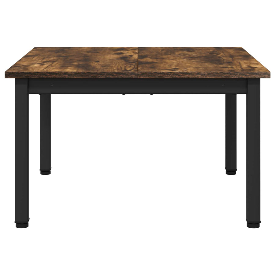 Salontafel Rook Eik 60 x 60 x 36 cm Bewerkt hout
