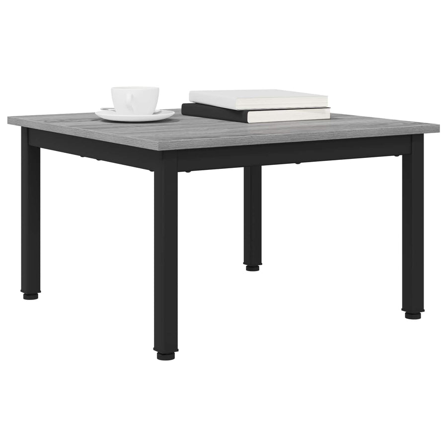 Salontafel Grijs Sonoma 60 x 60 x 36 cm Bewerkt hout