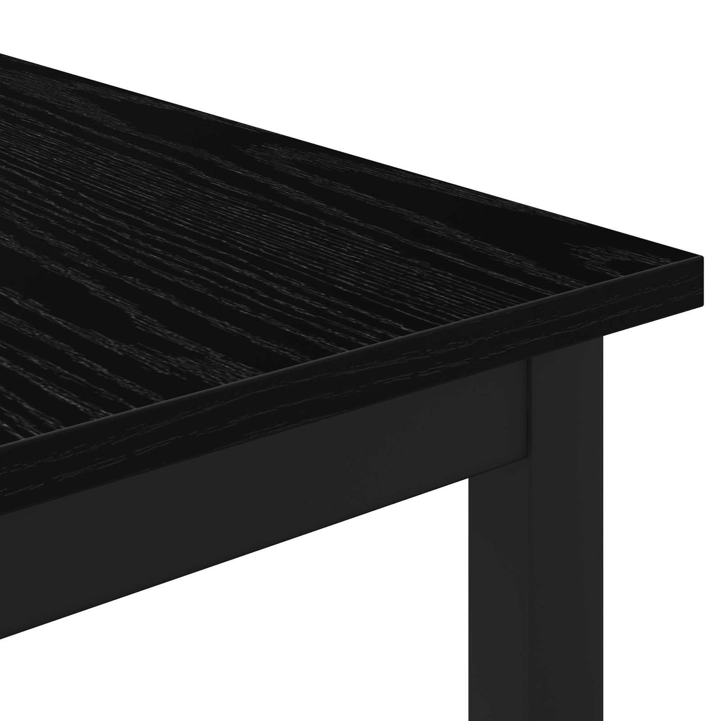 Salontafel Zwart Eiken 60 x 50 x 36 cm Bewerkt hout