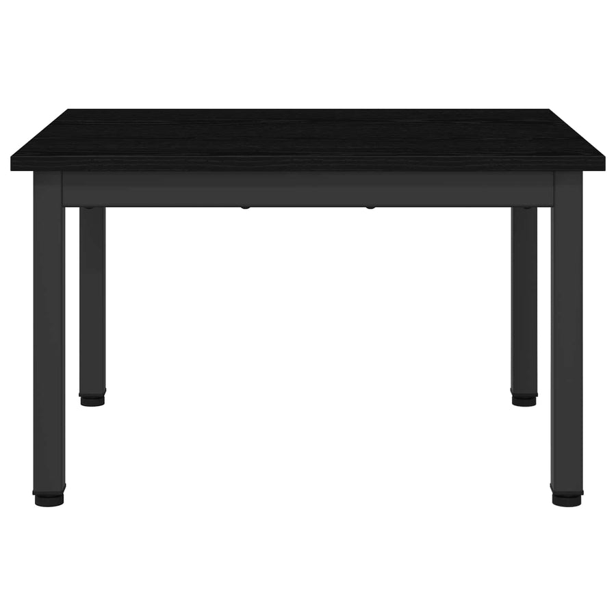 Salontafel Zwart Eiken 60 x 50 x 36 cm Bewerkt hout
