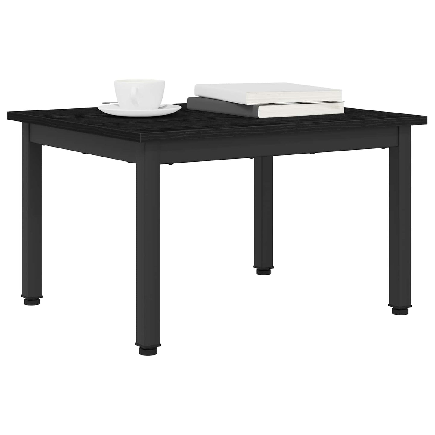 Salontafel Zwart Eiken 60 x 50 x 36 cm Bewerkt hout