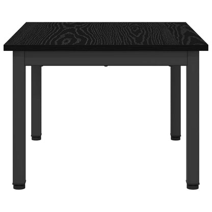 Salontafel Zwart Eiken 60 x 50 x 36 cm Bewerkt hout