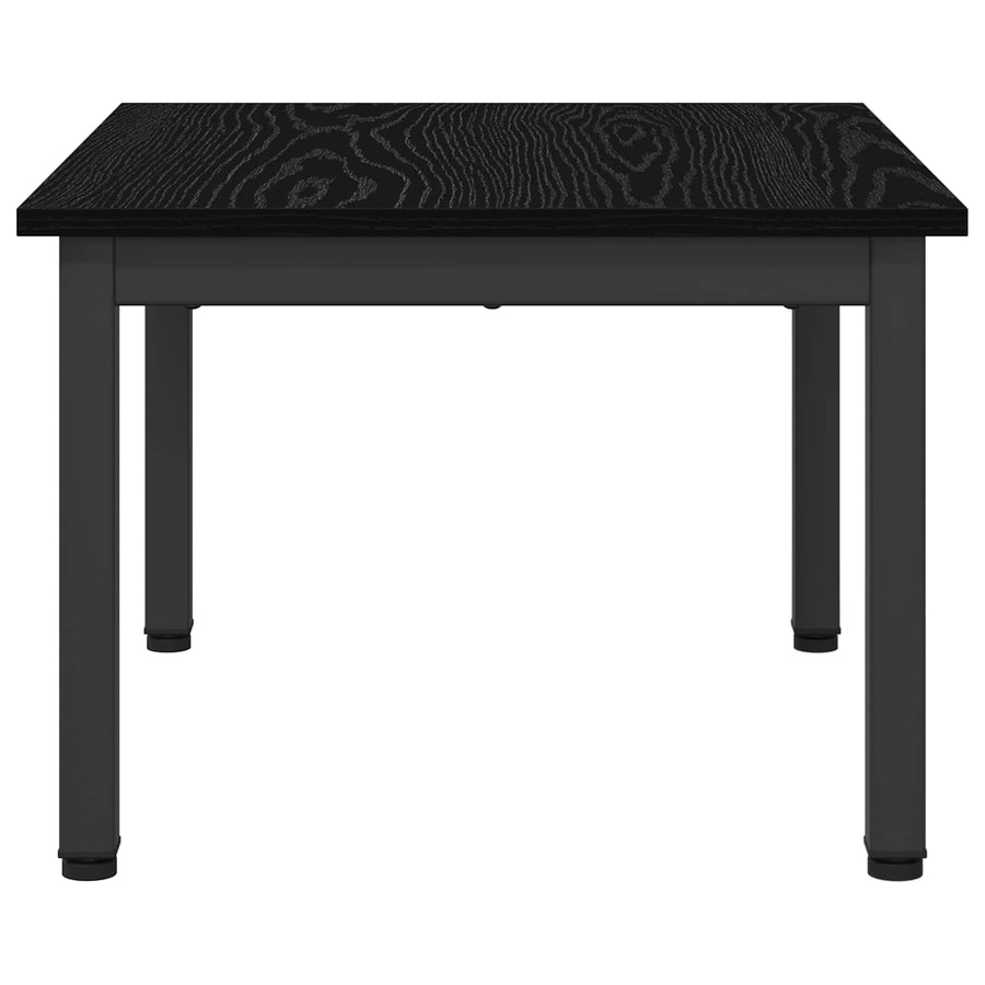 Salontafel Zwart Eiken 60 x 50 x 36 cm Bewerkt hout