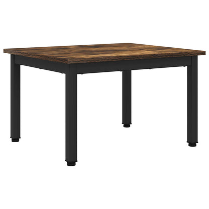 Salontafel Rook Eik 60 x 50 x 36 cm Bewerkt hout
