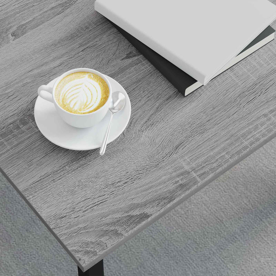 Salontafel Grijs Sonoma 60 x 50 x 36 cm Bewerkt hout