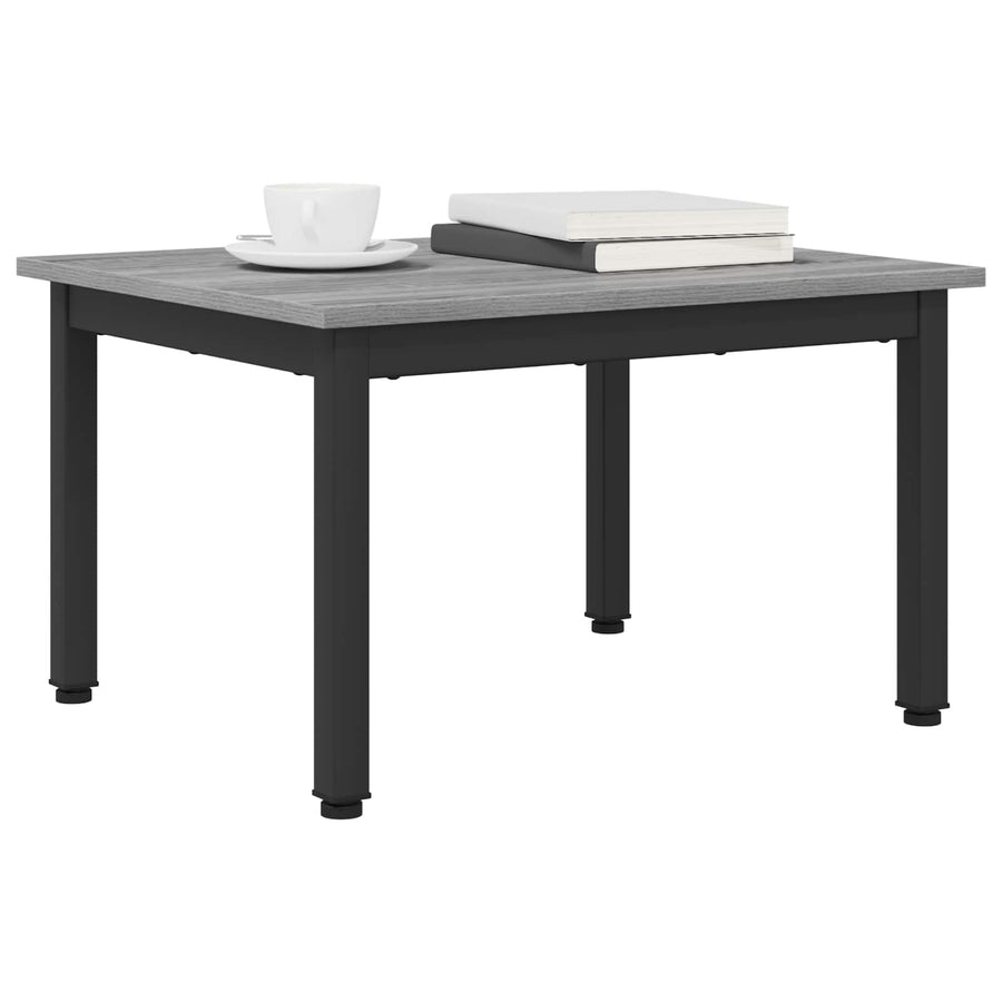 Salontafel Grijs Sonoma 60 x 50 x 36 cm Bewerkt hout