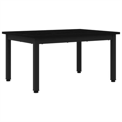 Salontafel Zwart Eiken 70 x 50 x 36 cm Bewerkt hout