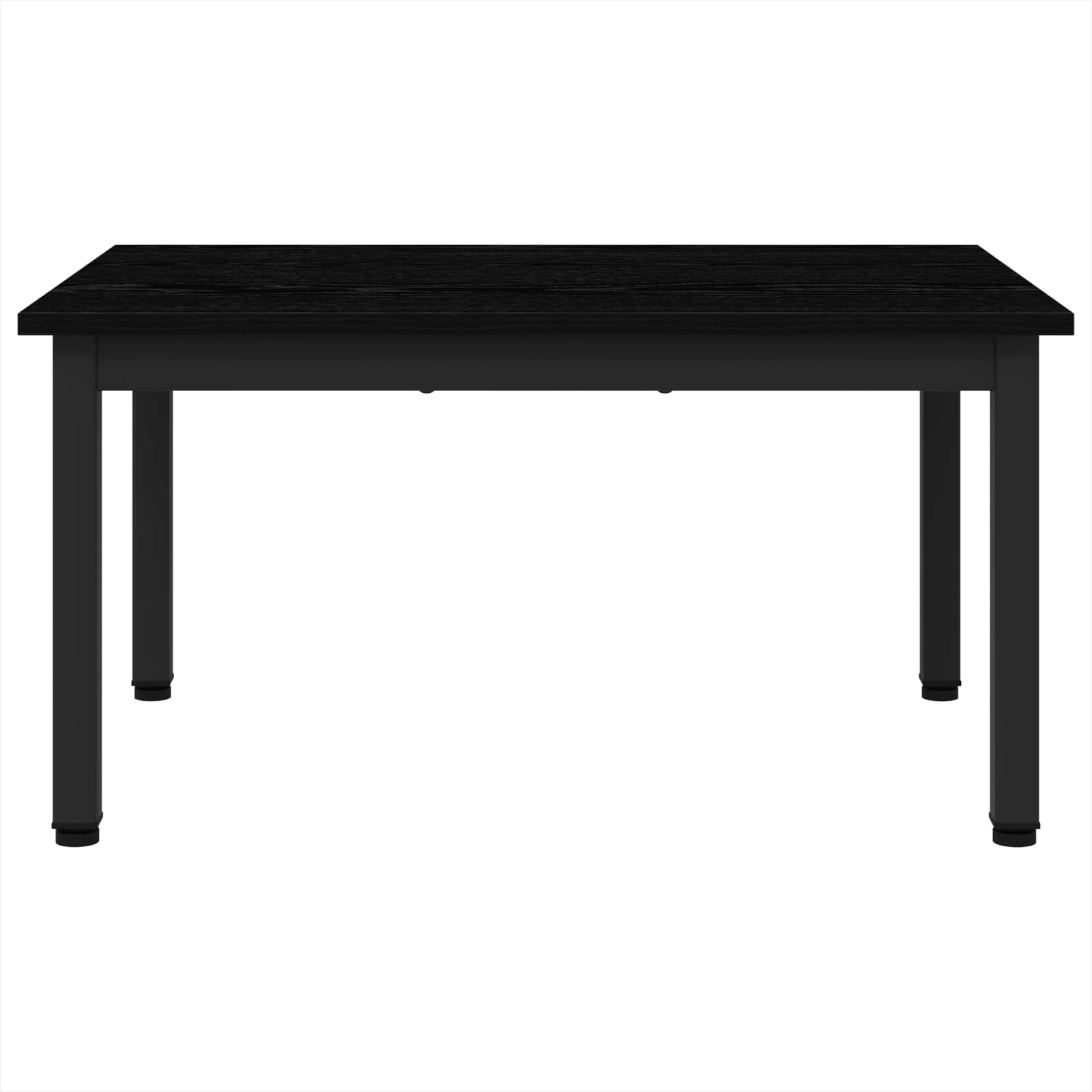 Salontafel Zwart Eiken 70 x 50 x 36 cm Bewerkt hout