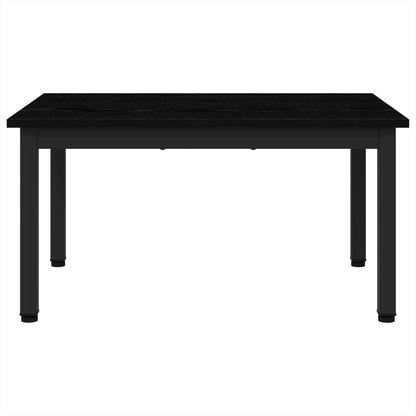 Salontafel Zwart Eiken 70 x 50 x 36 cm Bewerkt hout