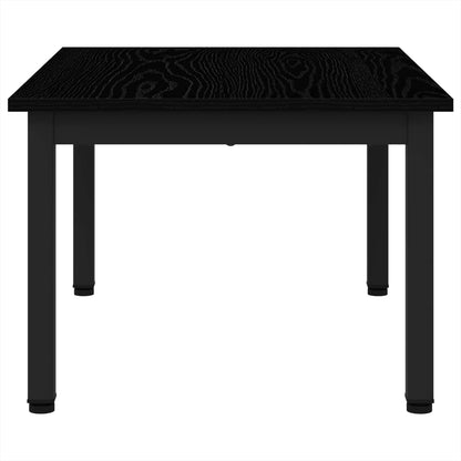 Salontafel Zwart Eiken 70 x 50 x 36 cm Bewerkt hout