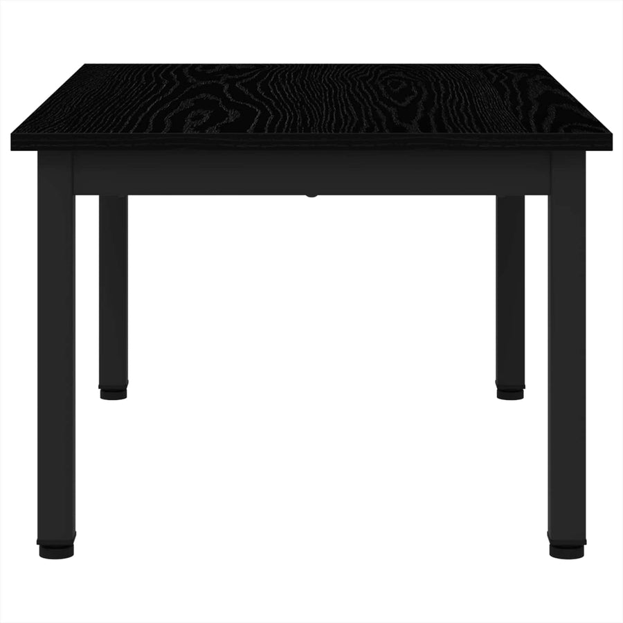 Salontafel Zwart Eiken 70 x 50 x 36 cm Bewerkt hout