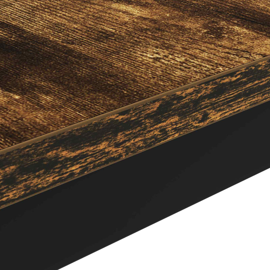Salontafel Rook Eik 70 x 50 x 36 cm Bewerkt hout