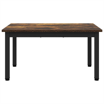 Salontafel Rook Eik 70 x 50 x 36 cm Bewerkt hout