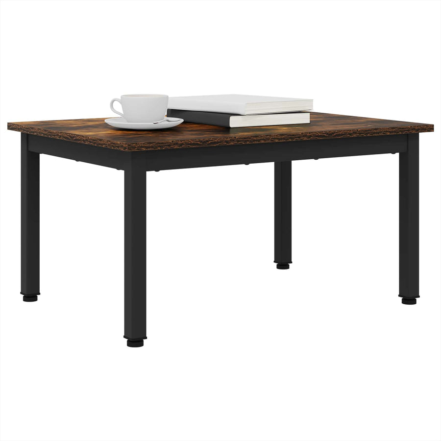 Salontafel Rook Eik 70 x 50 x 36 cm Bewerkt hout