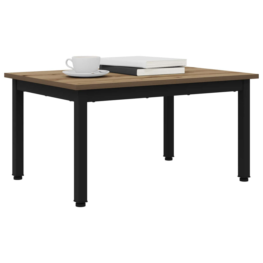 Salontafel Ambachtelijk eiken 70 x 50 x 36 cm Bewerkt hout