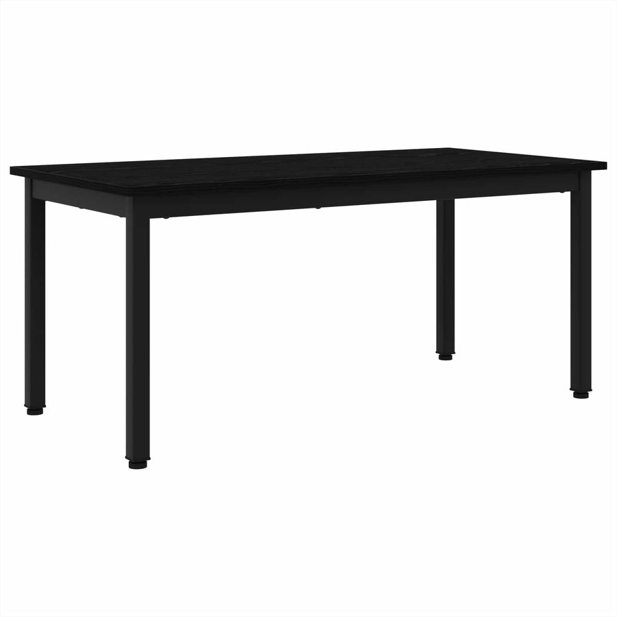 Salontafel Zwart Eiken 100 x 50 x 45 cm Bewerkt hout