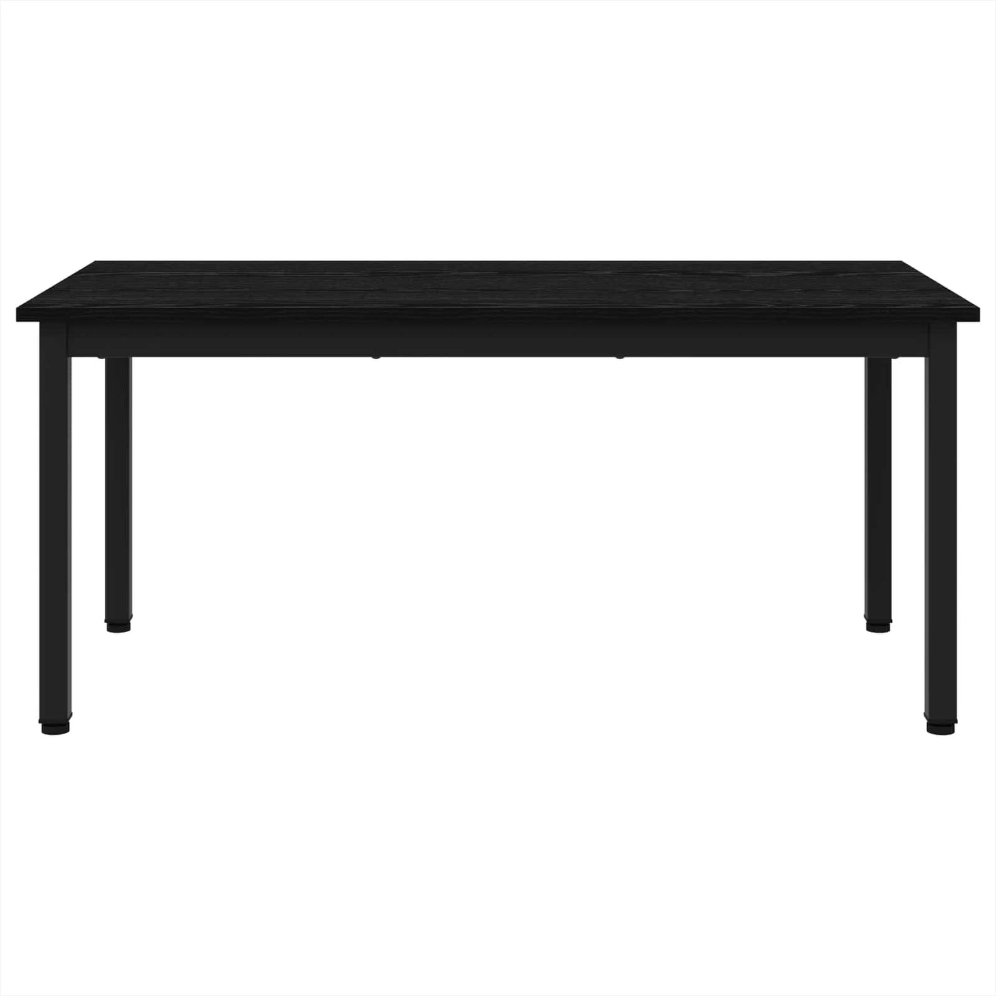 Salontafel Zwart Eiken 100 x 50 x 45 cm Bewerkt hout