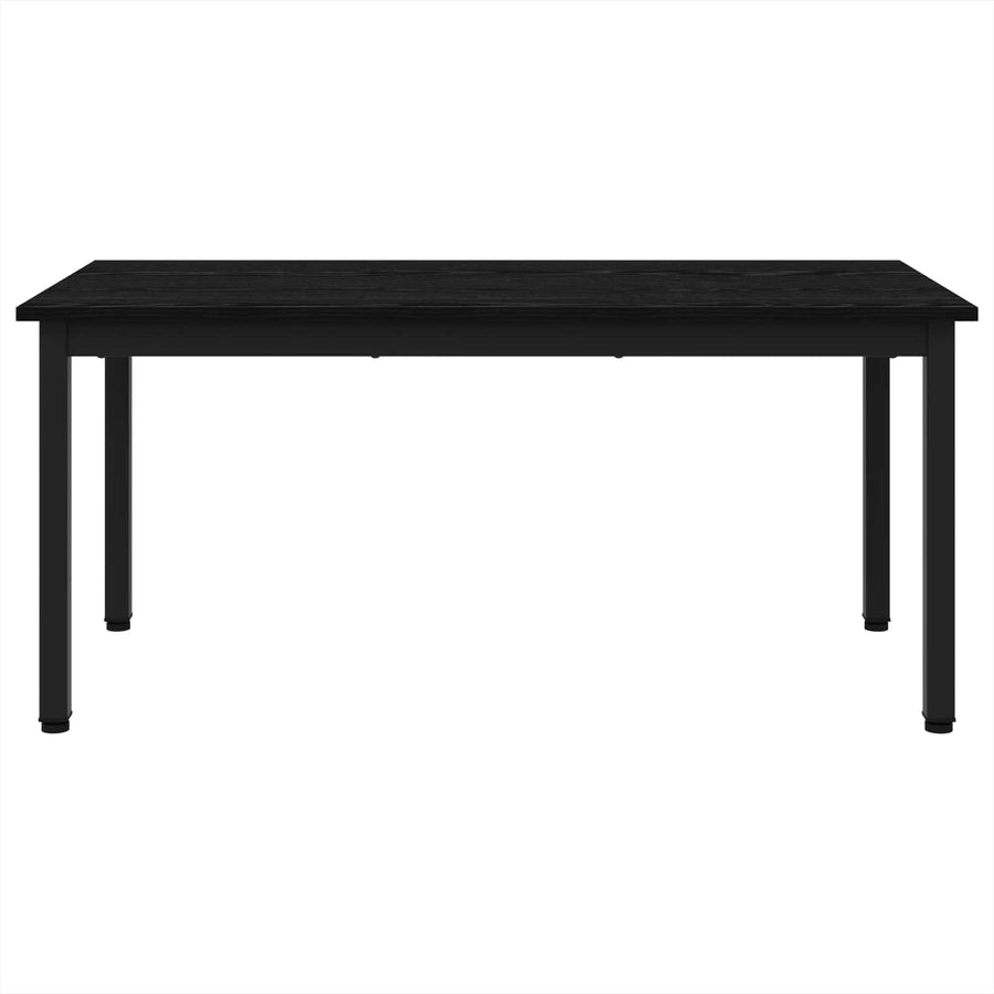 Salontafel Zwart Eiken 100 x 50 x 45 cm Bewerkt hout