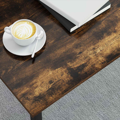 Salontafel Rook Eik 100 x 50 x 45 cm Bewerkt hout