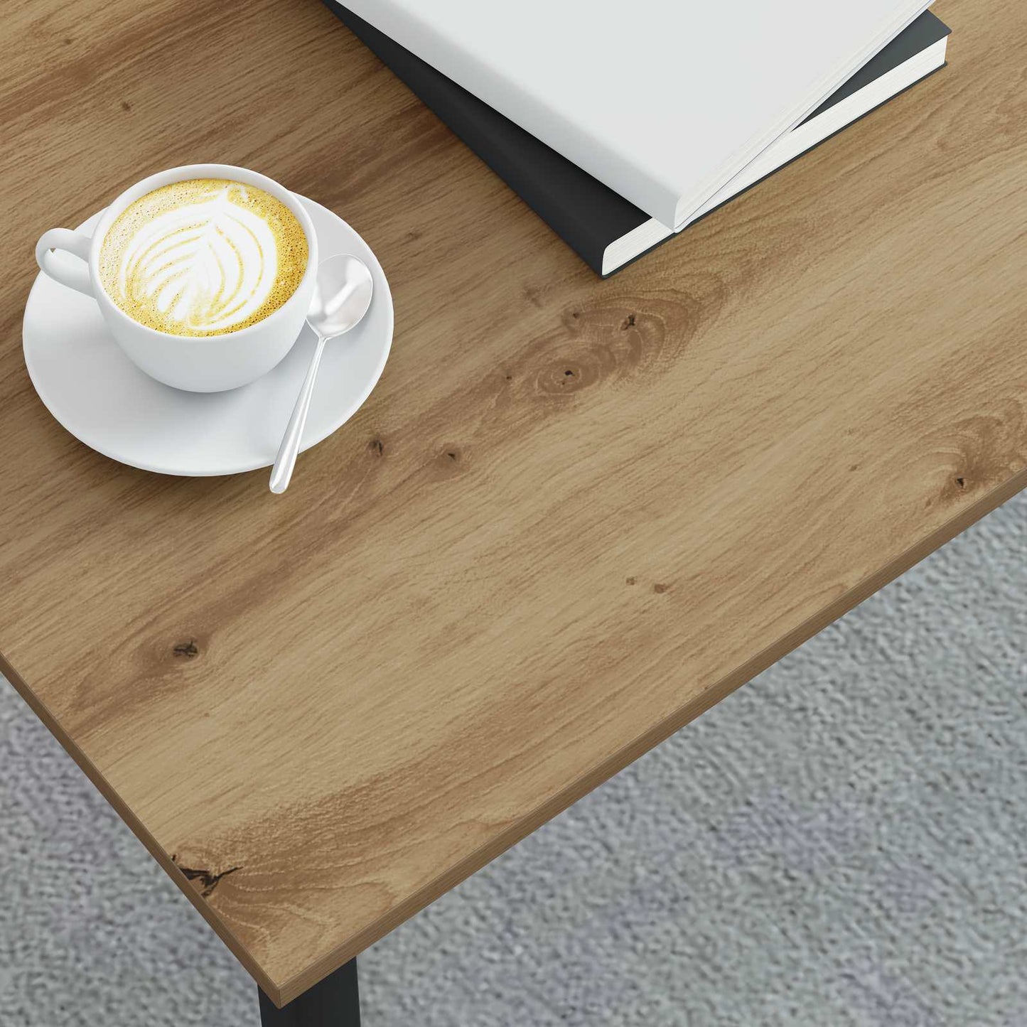 Salontafel Ambachtelijk eiken 100 x 50 x 45 cm Bewerkt hout