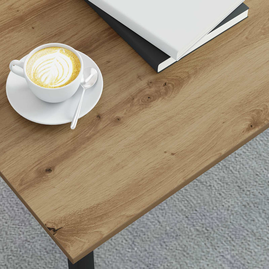 Salontafel Ambachtelijk eiken 100 x 50 x 45 cm Bewerkt hout