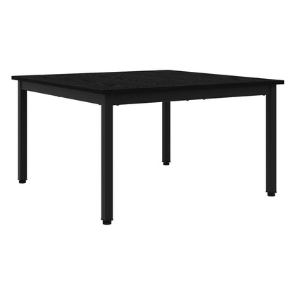 Salontafel Zwart Eiken 80 x 80 x 45 cm Bewerkt hout