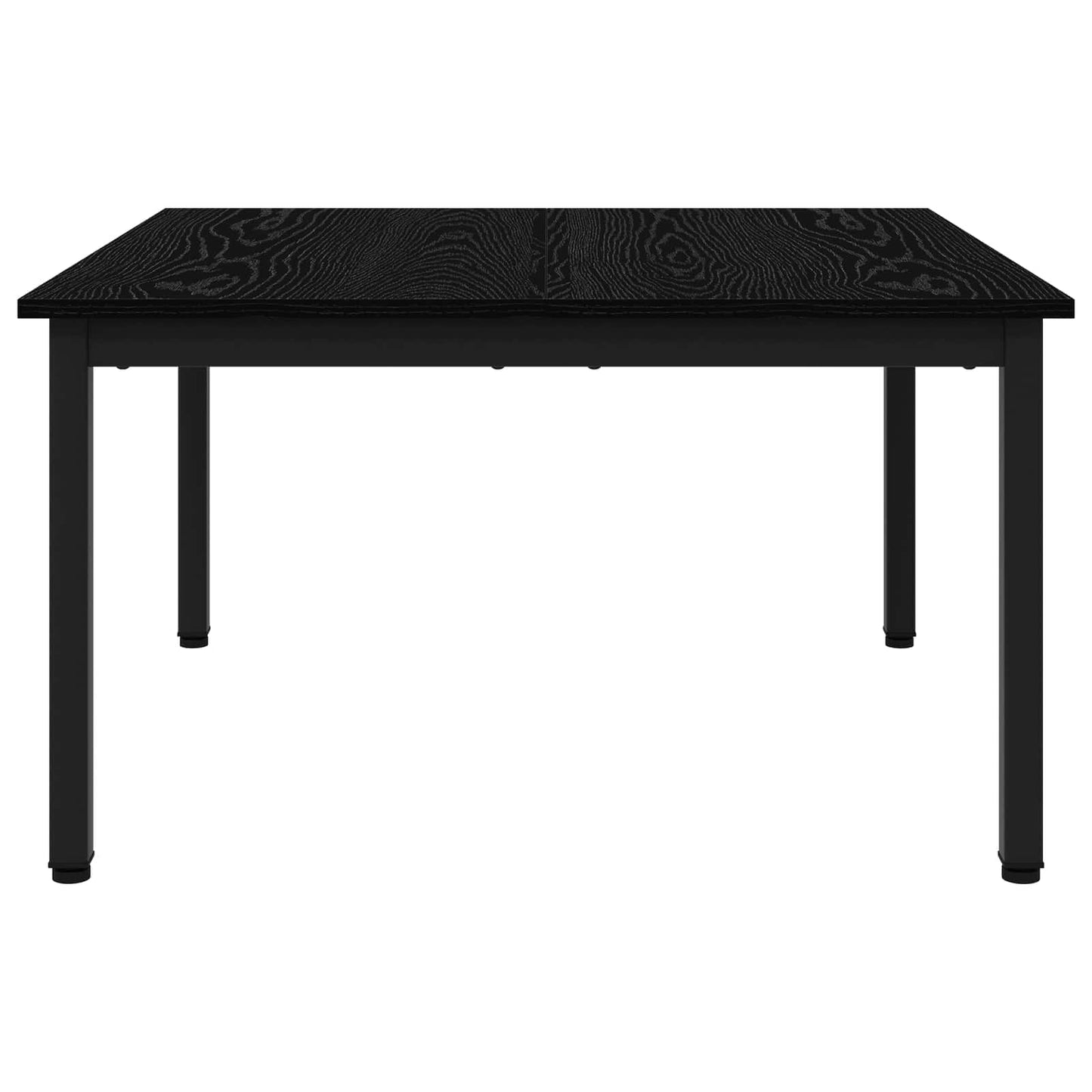 Salontafel Zwart Eiken 80 x 80 x 45 cm Bewerkt hout