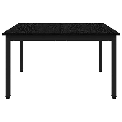 Salontafel Zwart Eiken 80 x 80 x 45 cm Bewerkt hout