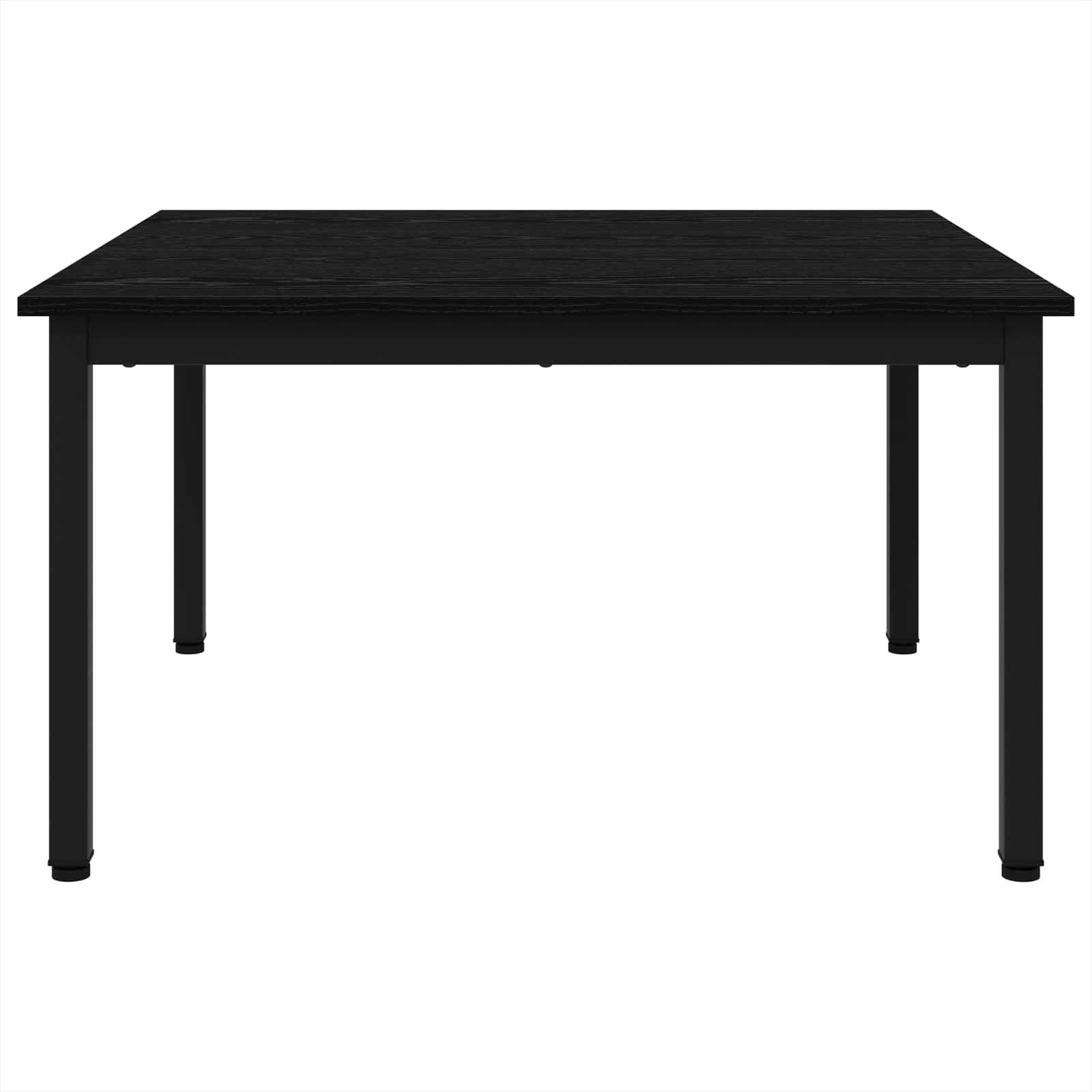 Salontafel Zwart Eiken 80 x 80 x 45 cm Bewerkt hout