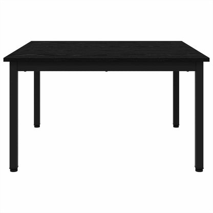 Salontafel Zwart Eiken 80 x 80 x 45 cm Bewerkt hout