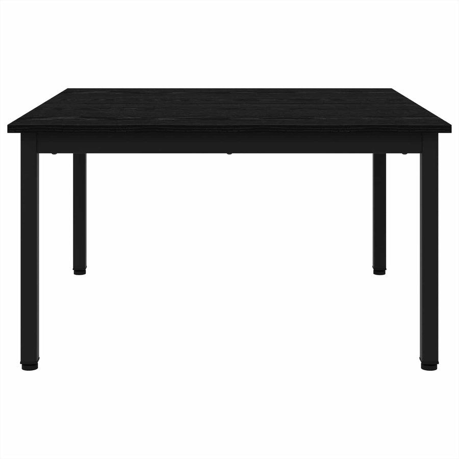 Salontafel Zwart Eiken 80 x 80 x 45 cm Bewerkt hout