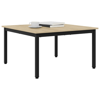 Salontafel Sonoma 80 x 80 x 45 cm Bewerkt hout